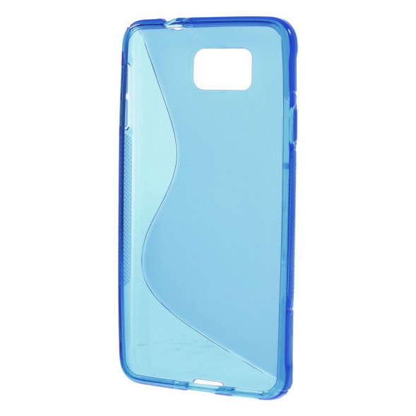 Антискользящий чехол для Samsung Galaxy Alpha G850 (Синий)