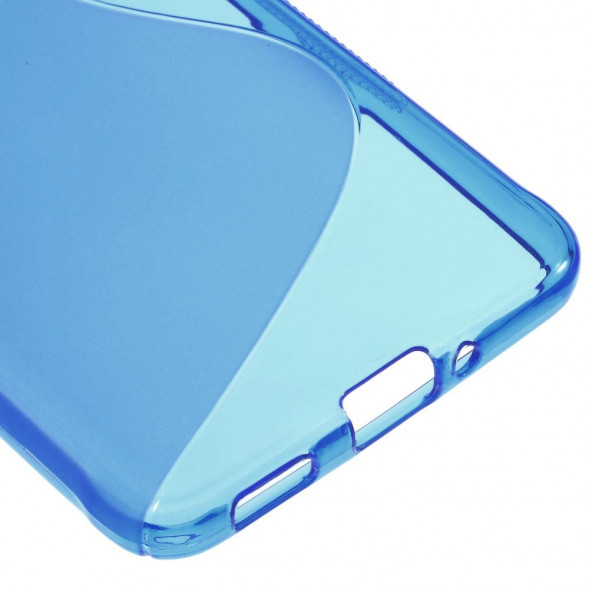 Антискользящий чехол для Samsung Galaxy Alpha G850 (Синий)