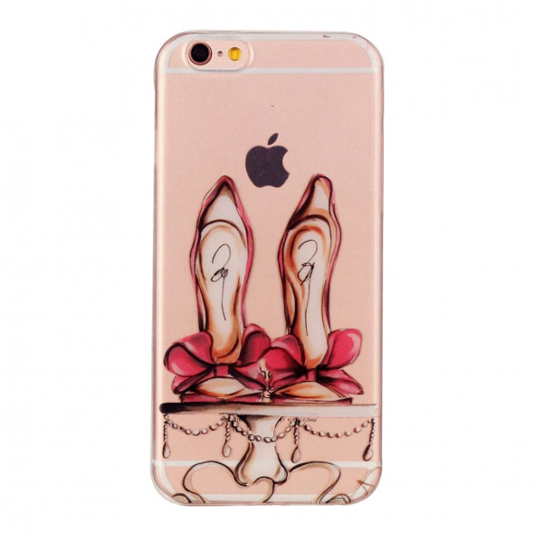 Силиконовый чехол с рисунком для iPhone 6, 6S (Туфли на каблуке)