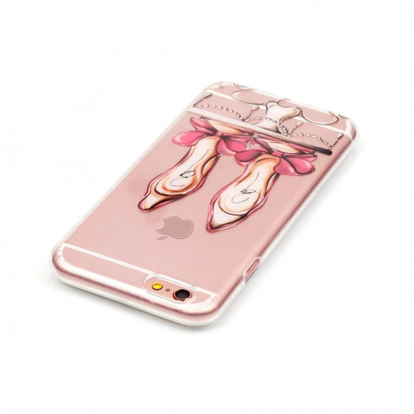 Силиконовый чехол с рисунком для iPhone 6, 6S (Туфли на каблуке)