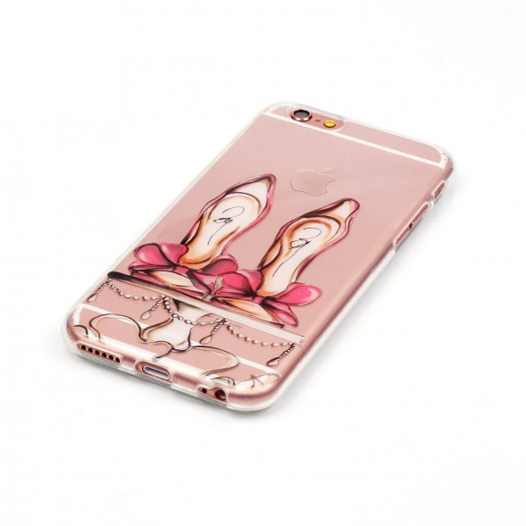 Силиконовый чехол с рисунком для iPhone 6, 6S (Туфли на каблуке)