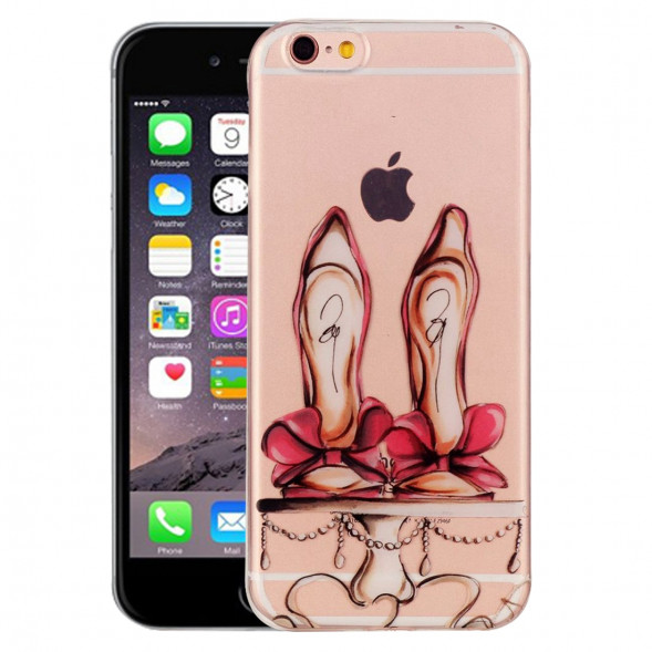 Силиконовый чехол с рисунком для iPhone 6, 6S (Туфли на каблуке)