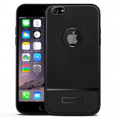 Чехол накладка Litchi для iPhone 6s Plus / 6 Plus (черный)