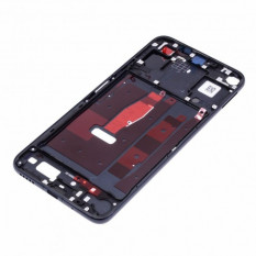 Рамка дисплея для Huawei Honor 20 (YAL-L21) Nova 5T (YALE-L61A) (средняя часть в сборе) (Черная)