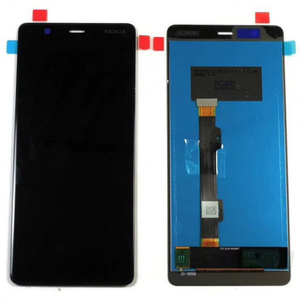 Дисплей Nokia 5.1 TA-1075 в сборе с тачскрином (черный)