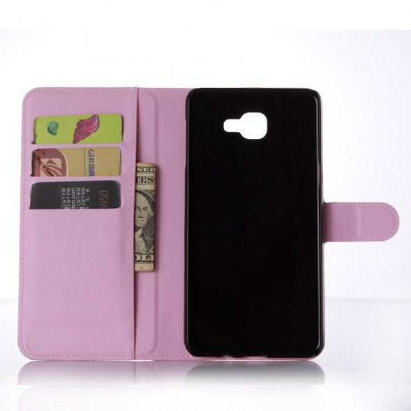 Чехол книжка с визитницей для Samsung Galaxy A9 (2016) (Розовый)