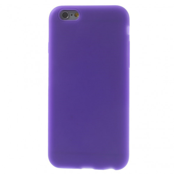 Силиконовый чехол накладка для iPhone 6, 6S (Фиолетовый)