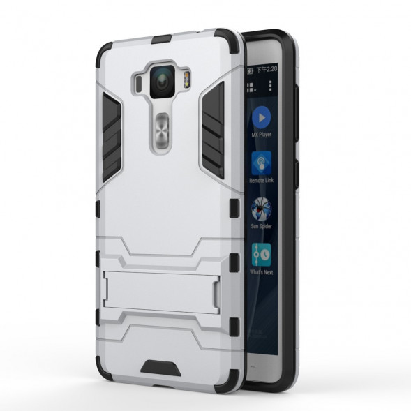 Чехол Duty Armor с подставкой для ASUS ZenFone 3 Deluxe ZS550KL (Серебро)
