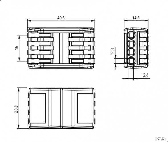 PCT-224 клеммная колодка