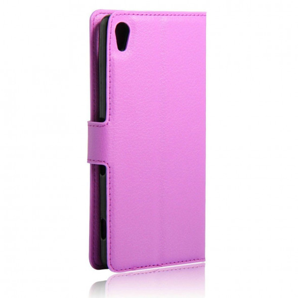 Чехол с визитницей для Sony Xperia XA, XA Dual F3111, F3112 (фиолетовый)