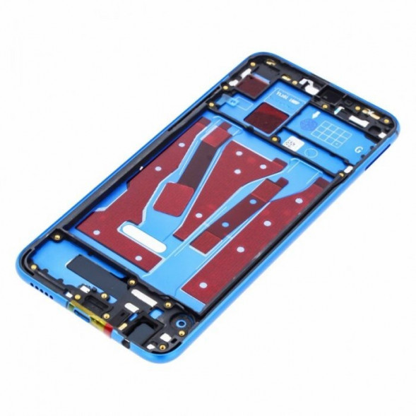 Рамка дисплея для Huawei Honor 8X (JSN-L21), Honor 9X Lite (средняя часть в сборе) (Синяя)
