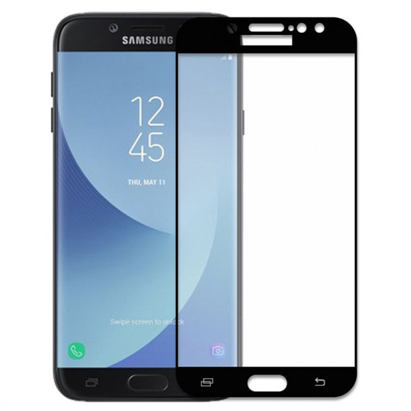 Защитное стекло 3D для Samsung Galaxy J7 (2017) SM-J730 (черное)