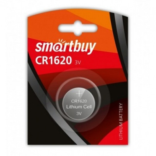Батарейка SmartBuy CR1620-1BL 3В (1/12/72)