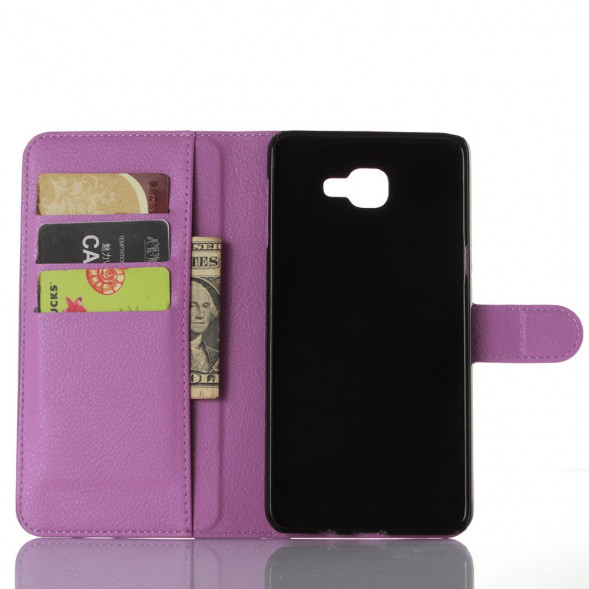 Чехол книжка с визитницей для Samsung Galaxy A9 (2016) (Фиолетовый)
