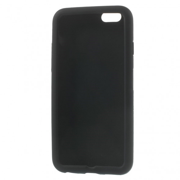 Силиконовый чехол накладка для iPhone 6, 6S (Черный)