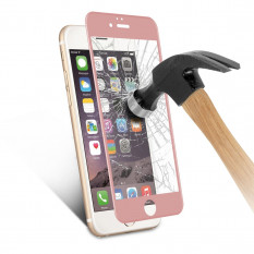 3D Защитное стекло для iPhone 6, 6S (Розовое Золото)