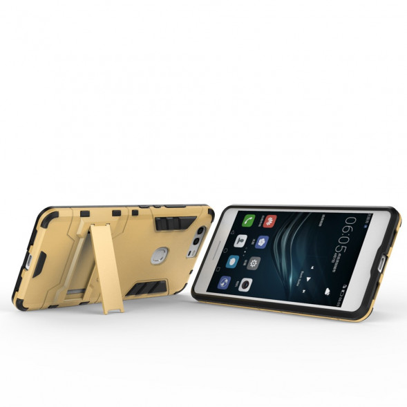 Чехол Duty Armor с подставкой для Huawei Honor V8 (золото)