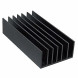 HS185-100 Радиатор ребристый (черный)