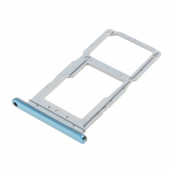 Держатель сим карты лоток для Huawei Honor 9X, Honor 9X Premium (Голубой)