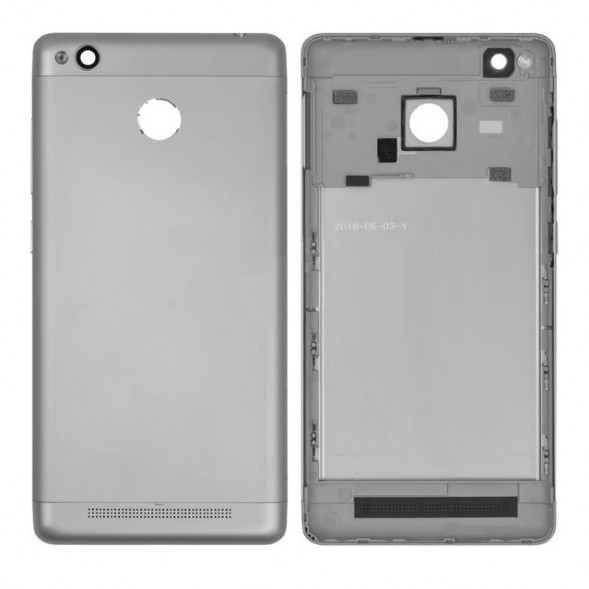 Задняя крышка корпус для Xiaomi Redmi 3S, Redmi 3 Pro (Серый)