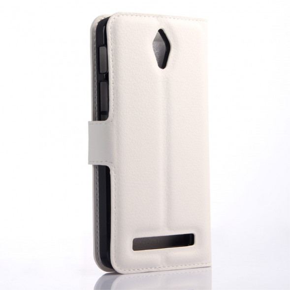 Чехол книжка с визитницей для Asus ZenFone C (ZC451CG) (Белый)