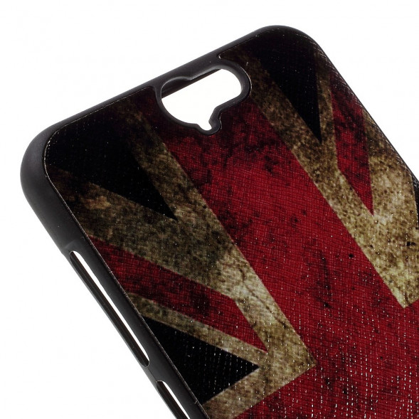 TPU Чехол накладка с рисунком для HTC One A9 (Британский флаг)