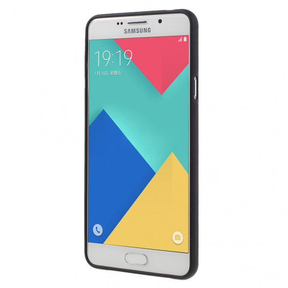 Текстурный TPU чехол накладка для Samsung Galaxy A7 (2016) SM-A710F (Эйфелева башня)