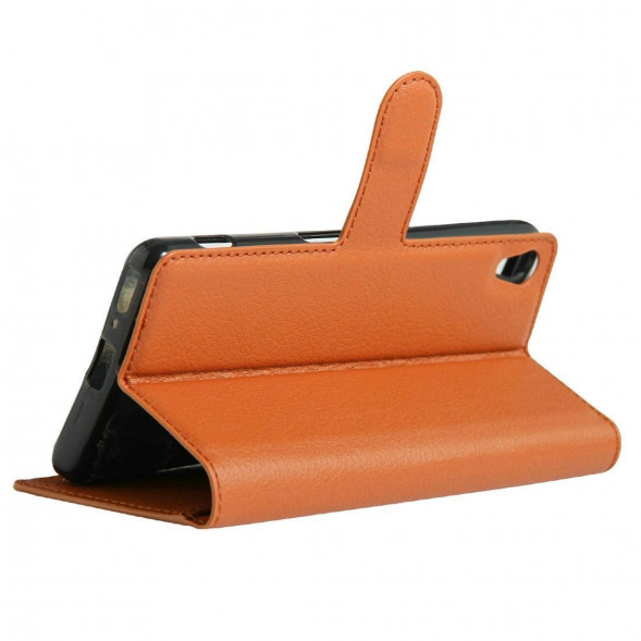 Чехол с визитницей для Sony Xperia XA, XA Dual F3111, F3112 (коричневый)