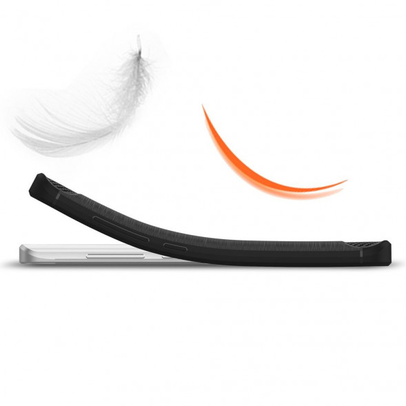 Чехол накладка Carbon Fibre для Xiaomi Mi5 (темно-синий)