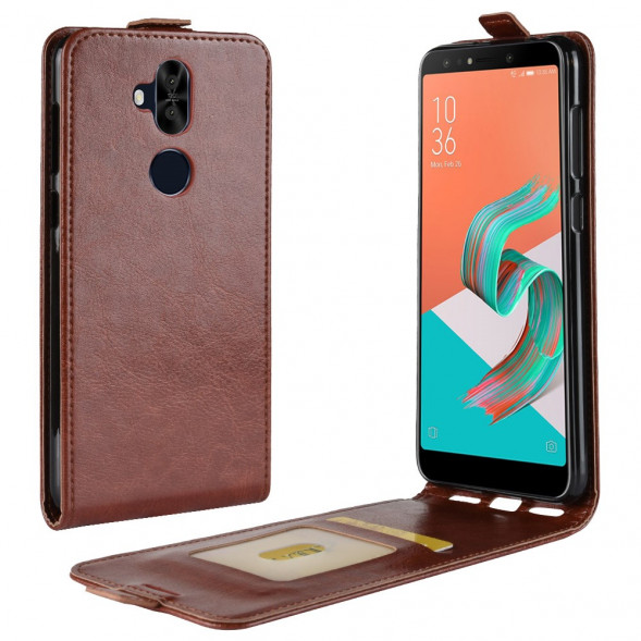 Чехол флип Crazy Horse для Asus Zenfone 5 Lite ZC600KL (коричневый)