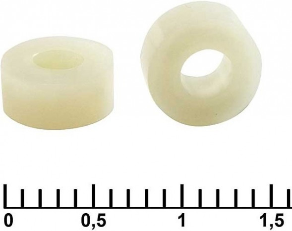 ф7-3x3 втулка пластиковая для печатной платы (10 штук)