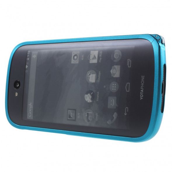 Алюминиевый бампер для Yotaphone 2 (голубой)