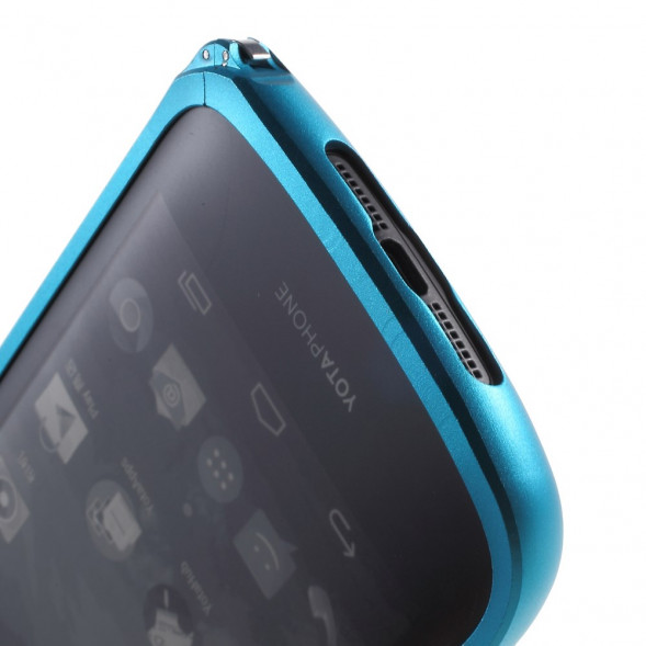 Алюминиевый бампер для Yotaphone 2 (голубой)