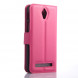 Чехол книжка с визитницей для Asus ZenFone C (ZC451CG) (Малиновый)