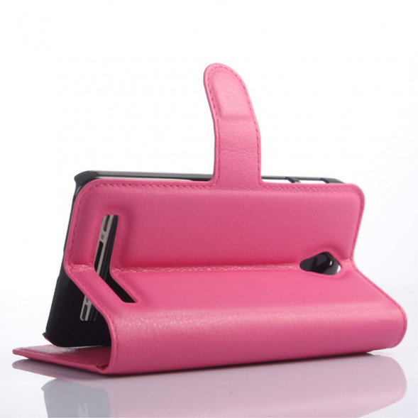 Чехол книжка с визитницей для Asus ZenFone C (ZC451CG) (Малиновый)