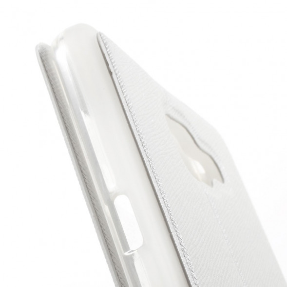 Чехол с окном информации для Samsung Galaxy A9 (2016) (Белый)