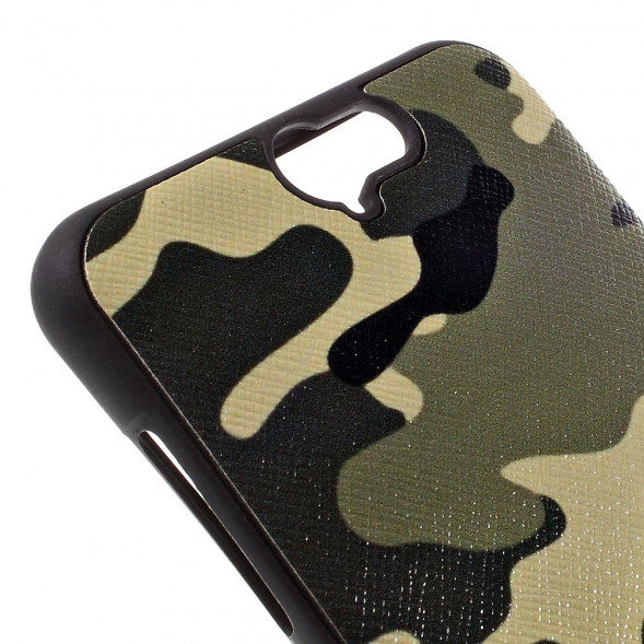 TPU Чехол накладка с рисунком для HTC One A9 (Комуфляж)