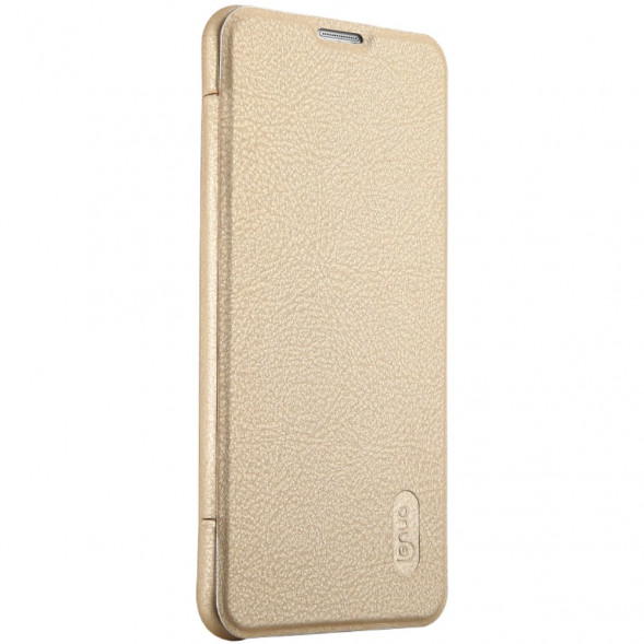 Чехол книжка Lenuo для Samsung Galaxy A7 (2016) SM-A710F (Золотистый)