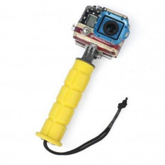 Монопод для селфи с силиконой ручкой и адаптером для камеры GoPro Hero 3+ , 3, 2, 1 (Желтый)