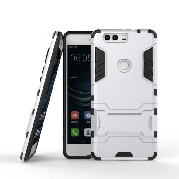 Чехол Duty Armor с подставкой для Huawei Honor V8 (серебро)
