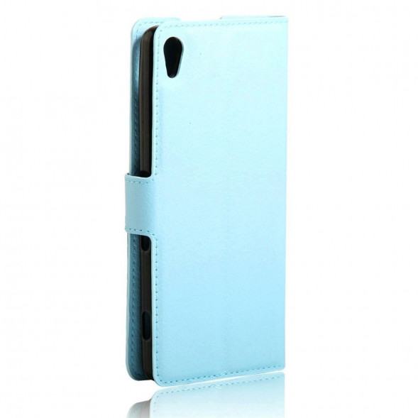 Чехол с визитницей для Sony Xperia XA, XA Dual F3111, F3112 (голубой)
