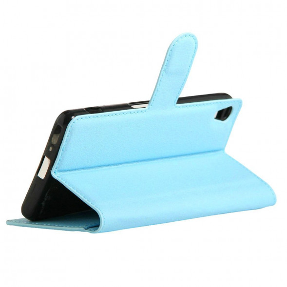 Чехол с визитницей для Sony Xperia XA, XA Dual F3111, F3112 (голубой)