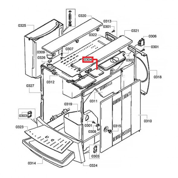 00419961 Крышка молотого кофе для Bosch TCA6, Siemens TK6 РАЗК070