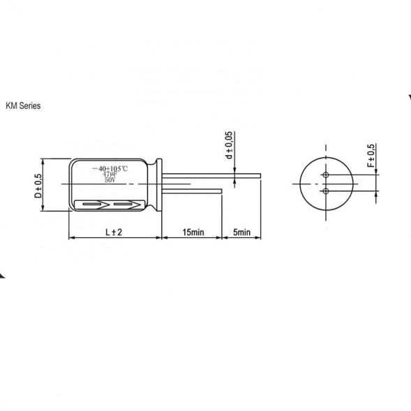 100 UF 63V 105C 8х12 (JWCO) Конденсатор (5 штук)