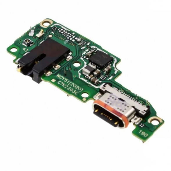 Шлейф для Vivo Y31 (2021) плата на разъем зарядки, разъем гарнитуры и микрофон