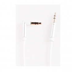 Кабель AUX Jack 3,5mm - Jack 3,5mm STS A11 1.0м, круглый, боковой (белый)