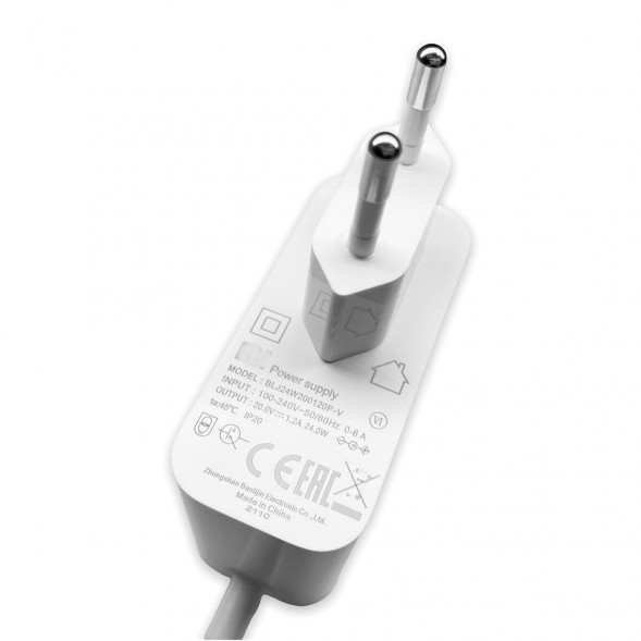 Блок питания BLJ24W200120P-V Xiaomi Robot Vacuum Mop Essential SKV4136GL, Mijia G1 SKV4135CN MJSTG1, Vacuum-Mop P (Mijia LDS), Vacuum-Mop 2S, Mijia Mop 3C