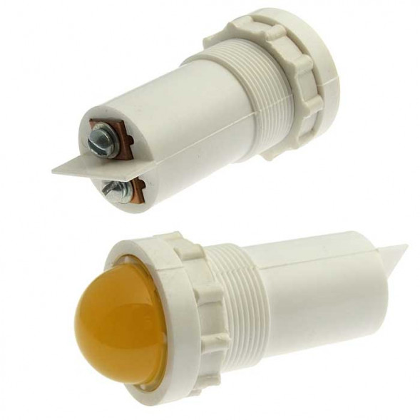 Лампа коммутаторная СКЛ-14Б-2 ЖЕЛТЫЕ 12В (201*г)