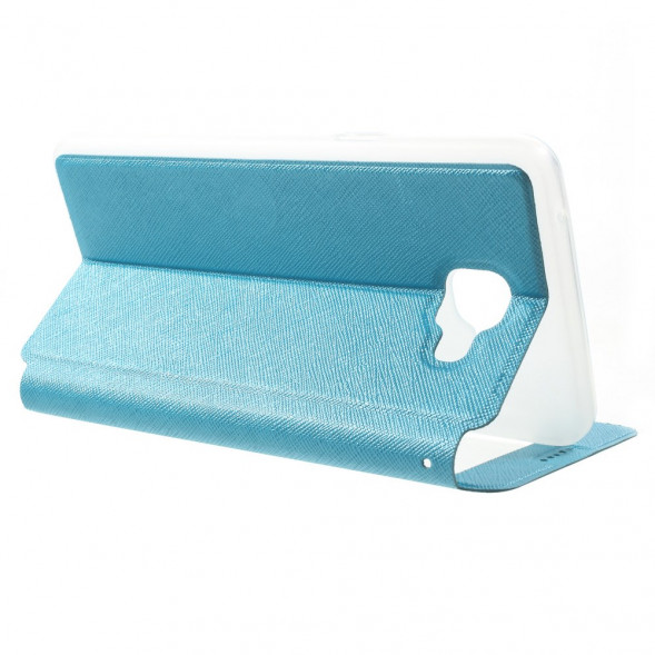 Чехол с окном информации для Samsung Galaxy A9 (2016) (Голубой)