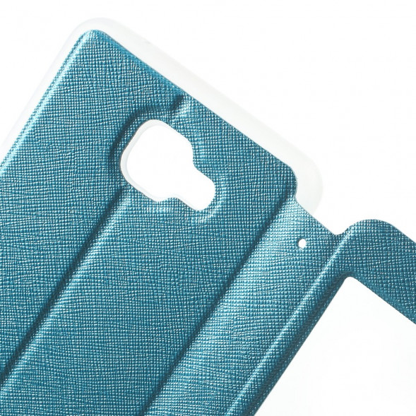 Чехол с окном информации для Samsung Galaxy A9 (2016) (Голубой)